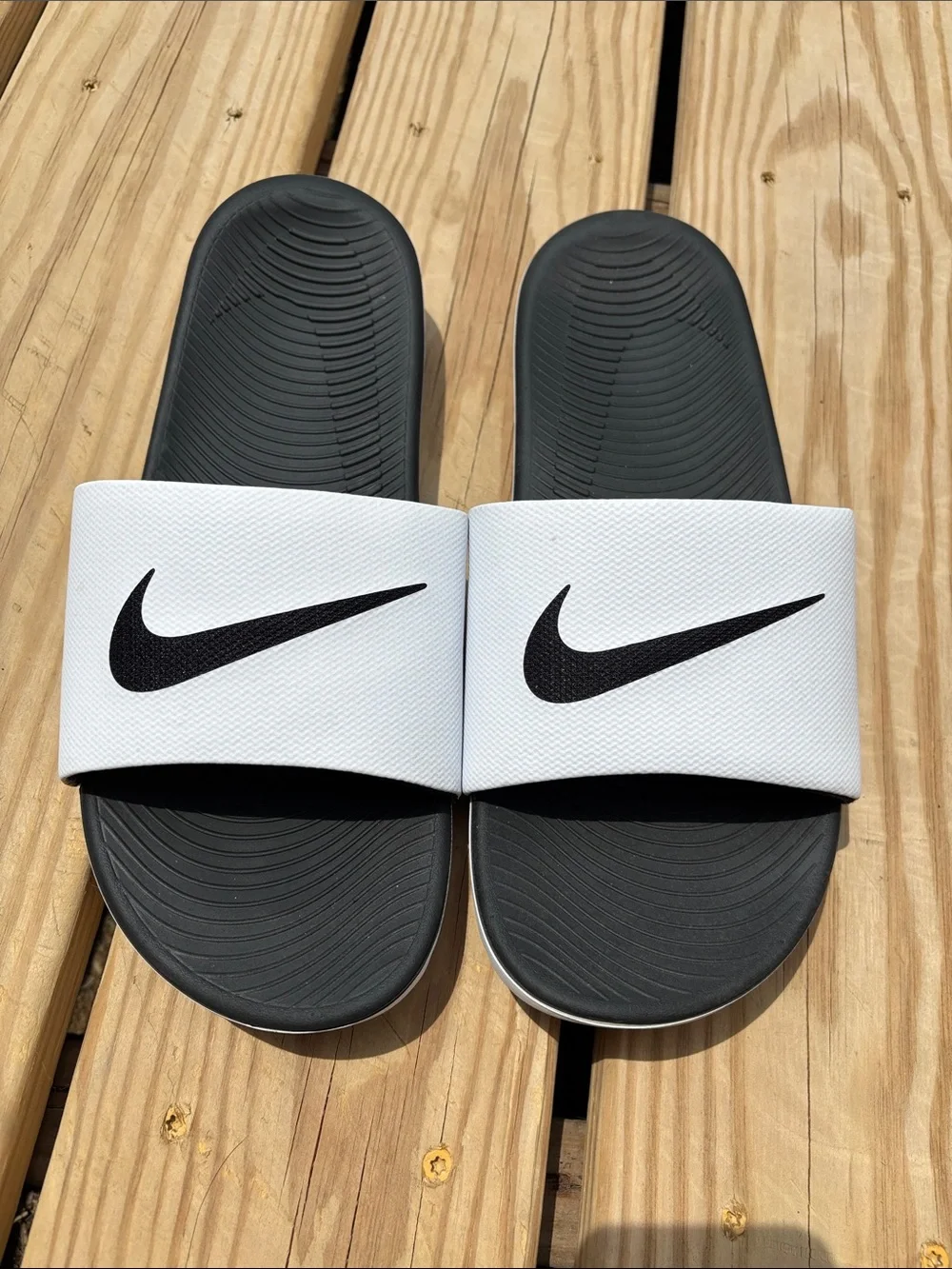 Nike white Slide Sandals